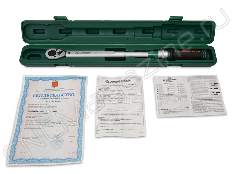 Ключ динамометрический 1/2"DR, 40-200 Нм, щелчковый, T27200N Jonnesway ...