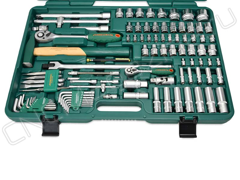 Набор инструмента универсальный 1/2", 1/4"DR, 127 предметов, Jonnesway ...