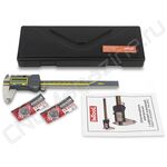 Штангенциркуль цифровой ШЦЦ 0-150х0.01 и 6"х0.0005", IP54, губки 40 мм