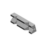230F-2 Губка быстросменная закаленная призматическая тисков StandardFLEX 1А-2 GERARDI