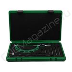 3506-150A Микрометр цифровой со сменными упорными наконечниками МКЦ 0-150 мм, 0.001 мм IP65