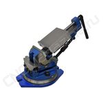 Тиски станочные глобусные трехповоротные QW125