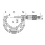 3203-25A Микрометр МК 0-25 мм, 0.01 мм Тип Б