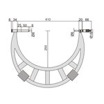 3205-400 Микрометр с удлиненным кольцом наковальни МК 300-400 мм, 0.01 мм