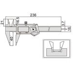 1183-150A Штангенциркуль цифровой точечный ШЦЦ-1 0-150 мм, 0.01 мм, губки 40 мм
