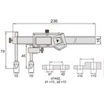 1192-150A Штангенциркуль цифровой для измерения межцентровых расстояний 10-150 мм, 0.01 мм