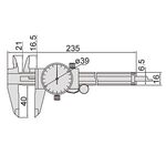 1312-150A Штангенциркуль индикаторный ШЦК 0-150 мм, 0.02 мм, губки 40 мм