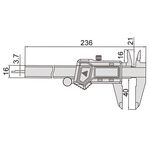 1130-150 Штангенциркуль для левшей с роликом 0-150 мм, 0.01, губки 40 мм