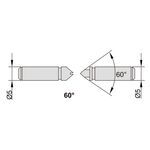 7381-TS Набор сменных наконечников для измерения резьбы, 60°, 6 пар