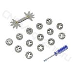 Набор метчиков и плашек 35 предметов 9ХС Зубр (28117-H35)