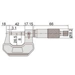 Микрометр резьбовой МВМ 60°, 0-25 мм, 0.01 мм (с компл. насадок)