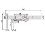 Штангенциркуль цифровой межцентровой ШЦЦСЦ-150 5-150 мм/0.2-6", 0.01 мм/0.0005"