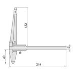 Штангенциркуль нониусный разметочный ШЦСР-150 0-150 мм, 0.1 мм, губки 40 мм