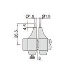 Нутромер микрометрический 5-30 мм с боковыми губками, 0.01 мм