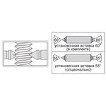 3581-S25 Микрометр цифровой резьбовой МВМ 0-25 мм, 0.001 мм (с насадками 60°)