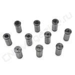 SC25-10 шт набор цанг прецизионных (алюминиевый кейс)