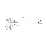 Штангенциркуль ШЦ-1-125 0.02 мм, губки 40 мм