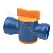 Вентиль запорный для подачи СОЖ 3/4" (6438) синий