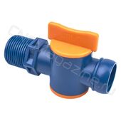 Вентиль запорный резьбовой для подачи СОЖ 3/4" - G3/4 (6207) синий