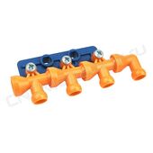 Разветвитель из 1 в 4 проходной 1/4" (82400)