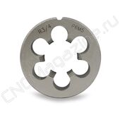 Плашка круглая для трубной конической резьбы R3/4 P6M5 (HSS)