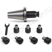 SK50-GT12-7 pcs Быстросменный резьбонарезной патрон с компенсацией по длине (набор)