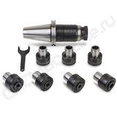 SK50-GT24-7 pcs Быстросменный резьбонарезной патрон с компенсацией по длине (набор)