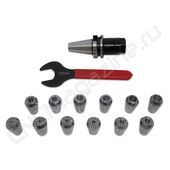 BT30-ER20-70 12PCS Патрон с набором цанг 12 шт (d2-13 мм)