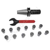 SK40-ER20-100 12PCS Патрон с набором цанг 12 шт (d2-13 мм)