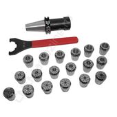 SK40-ER32-100 18PCS Патрон с набором цанг 18 шт (d3-20 мм)