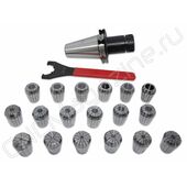 SK50-ER32-100 18PCS Патрон с набором цанг 18 шт (d3-20 мм)