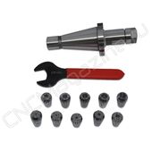 NT40-ER16-70 10PCS Патрон с набором цанг 10 шт (d1-10 мм)