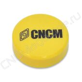 Магнит для станка и доски, d 30 мм, желтый, CNCM, 1 шт.