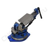 Тиски станочные глобусные трехповоротные QW125