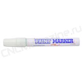 Маркер-краска MunHwa по металлу, белая, 4 мм, нитро-основа (лаковый painting marker)
