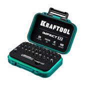Набор ударных торсионных бит 32 шт. KRAFTOOL Impact-32 (26066-H32), Cr-Mo-V-Nb сталь