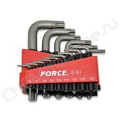 Набор ключей торцевых TORX® Т6-Т60 15 предметов 5151 FORCE