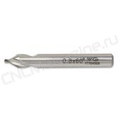 DV303008 Сверло центровочное 0.8 мм (0.8х3.15х1.1х25) Р6М5К5 HSS-EX DIN 333 Тип А, комбинированное