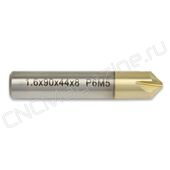 1.6x90x44x8 Р6М5 ZrN зенковка, цилиндрический хвостовик