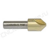 3.2x90x56x10 Р6М5 ZrN зенковка, цилиндрический хвостовик
