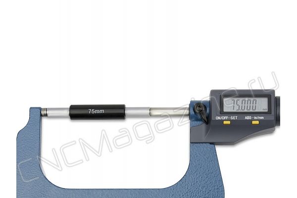 Микрометр цифровой МКЦ 75-100 мм, 3-4ʺ, 0,001 мм, 0,00005ʺ