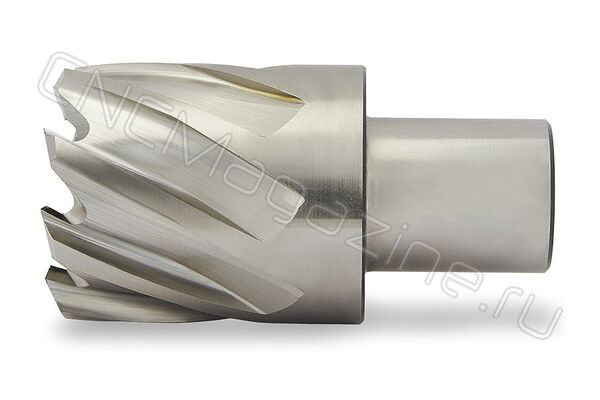 Корончатое сверло по металлу HSS 18x25 СКС 594-18-W19 МИОН, Weldon 19
