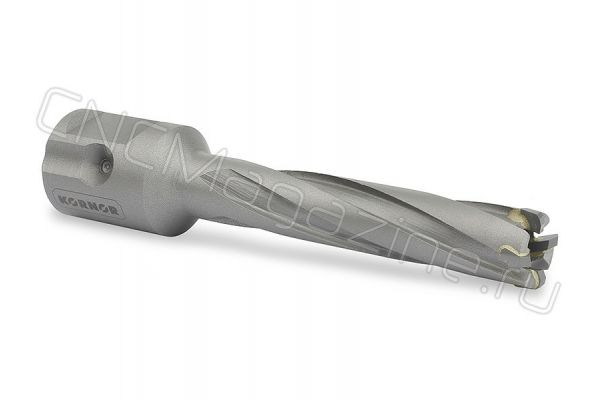 Корончатое сверло по металлу KORNOR TCT 18x55 мм, с твердосплавными зубьями, one-touch
