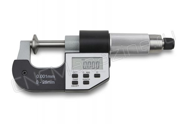 Микрометр цифровой зубомерный дисковый МЗЦ-25 0-25 мм, 0.001 мм