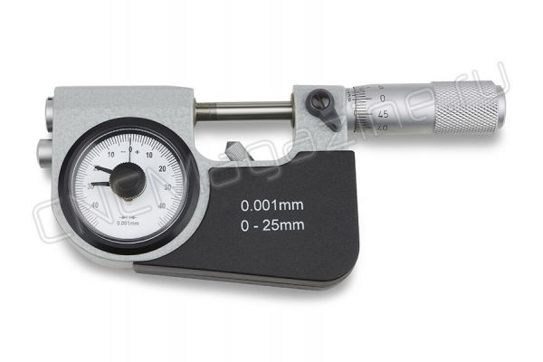 Микрометр рычажный индикаторный МР-25 0-25 мм, 0.002 мм, 0.001 мм, 0.04 мм