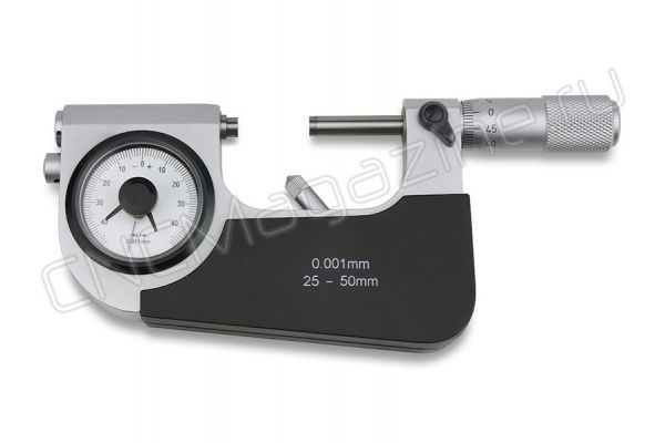 Микрометр рычажный индикаторный МР-50 25-50 мм, 0.002 мм, 0.001 мм, 0.04 мм