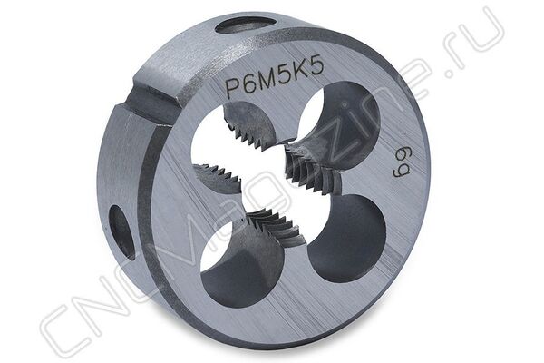Плашка круглая для метрической резьбы М20х1 д45 ISO2568 Р6М5К5 (HSS-E)