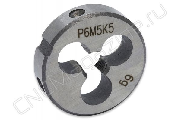 Плашка круглая для метрической резьбы М5х0.8 д20 ISO2568 Р6М5К5 (HSS-E)
