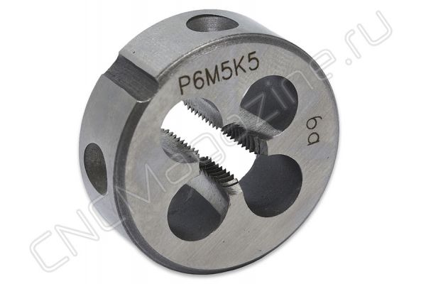 Плашка круглая для метрической резьбы М7х1 д25 ISO2568 Р6М5К5 (HSS-E)