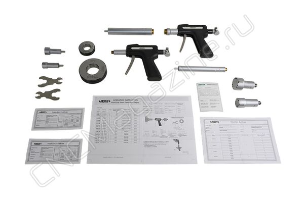 2124-S504 Нутромер трехточечный пистолетного типа 20-50 мм, 0.001 мм, (с установочным кольцом), набор